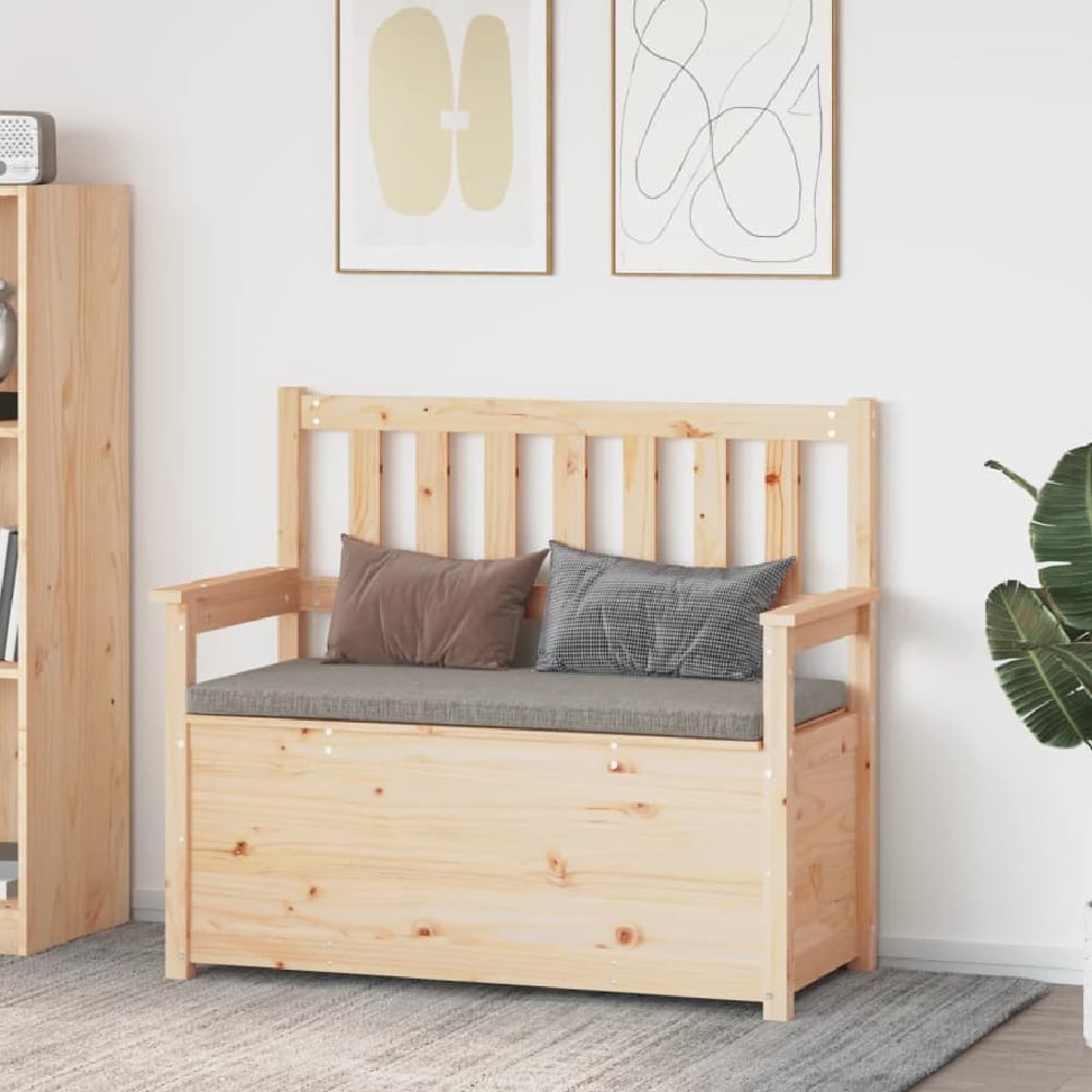 Read more about Litiz wooden small hallway storage seating bench in natural