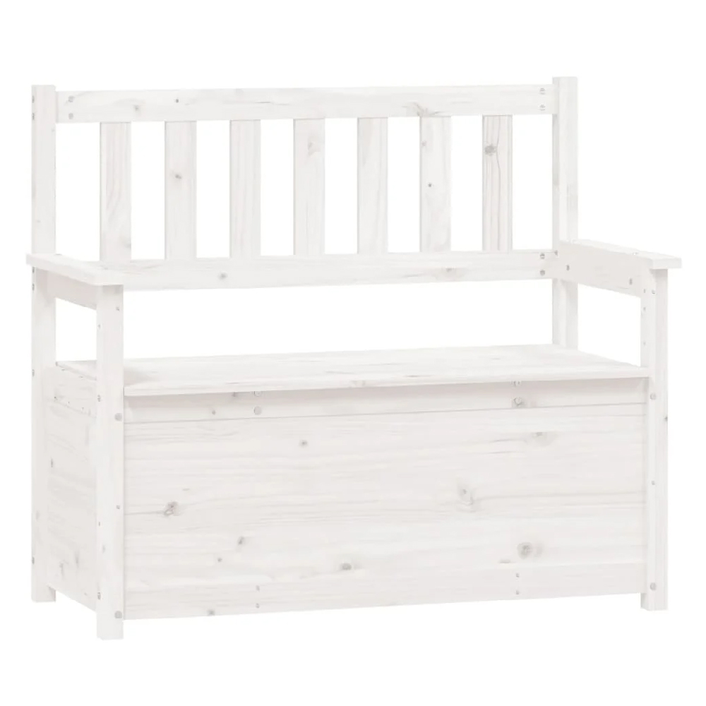 Litiz Wooden Small Hallway Storage Seating Bench In White