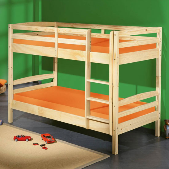 Livius Wooden Bunk Bed In Natural Oak Furniture in Fashion