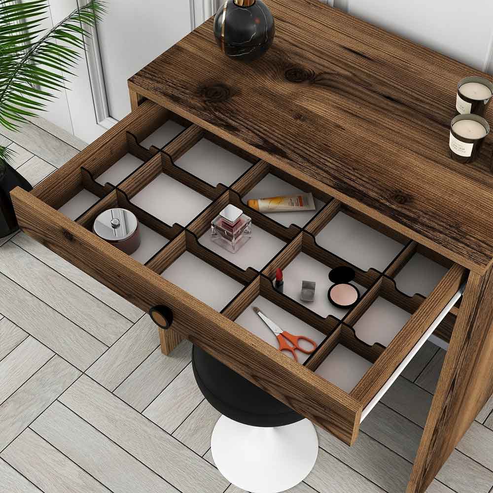 Lizbon Wooden Dressing Table in Walnut