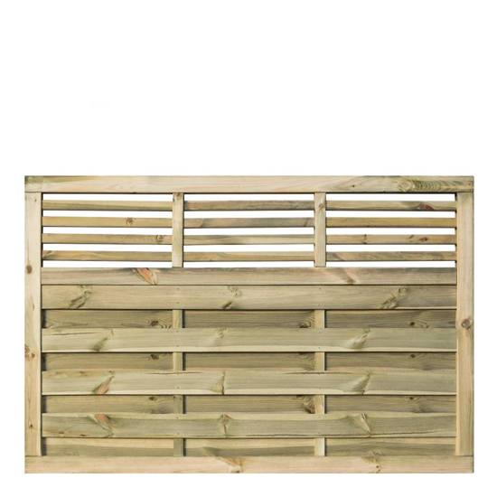 Llanelli Set Of 3 Wooden 6x4 Screen In Natural Timber