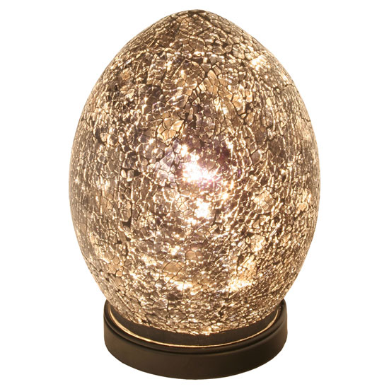 Photo of Mosaic amber egg lamp