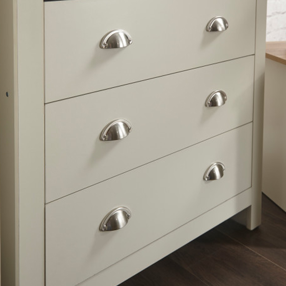 Loftus Wooden Furniture Set With 2 Doors Wardrobe In Cream Oak