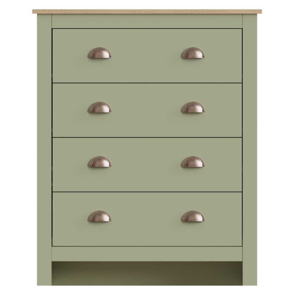 Loftus Wooden Furniture Set With 2 Doors Wardrobe In Sage Green Oak