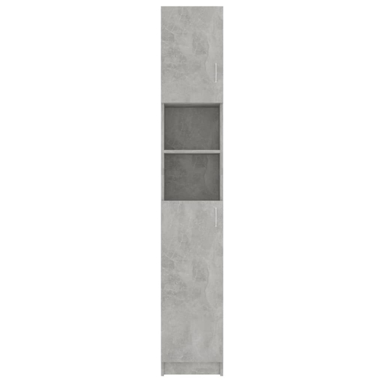 Logan Wooden Bathroom Storage Cabinet In Concrete Effect