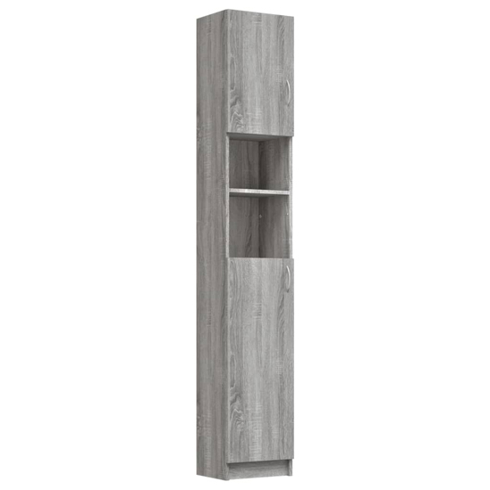 Logan Wooden Bathroom Storage In Grey Sonoma Oak Furniture in