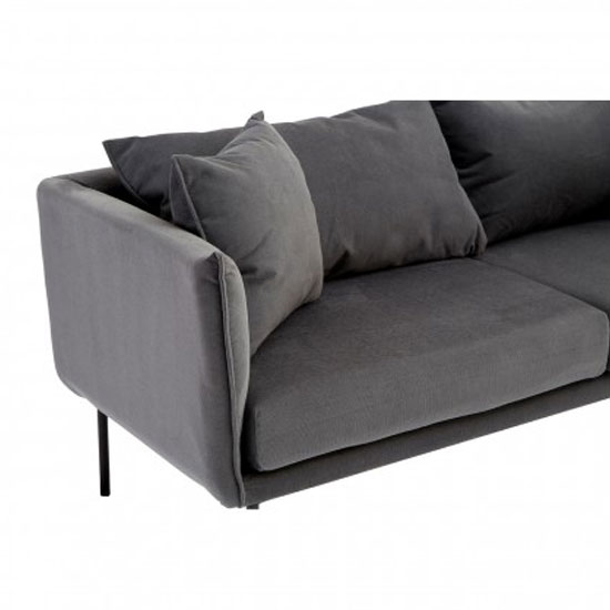 Giausar 2 Seater Fabric Sofa In Grey_3