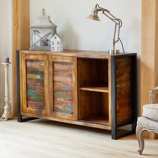 London Urban Chic Wooden 2 Doors And 4 Drawers Sideboard_2