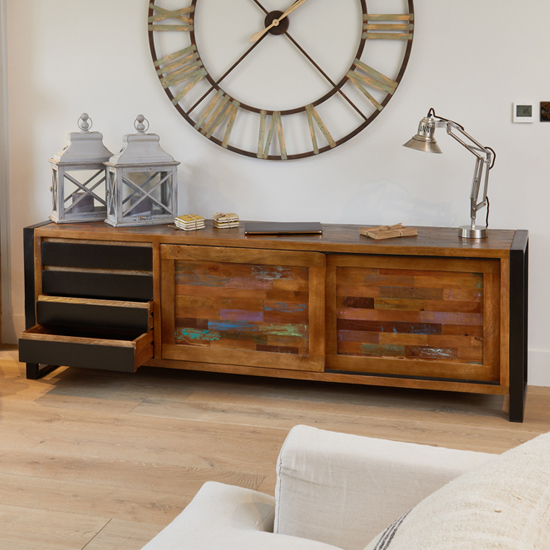 London Urban Chic Ultra Large 2 Doors And 4 Drawers Sideboard_4