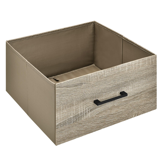 Laconia Wooden Bookcase With 4 Drawers In Grey And Oak