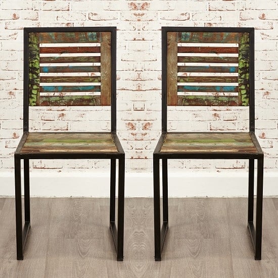 London Urban Chic Wooden Dining Chair In A Pair_1