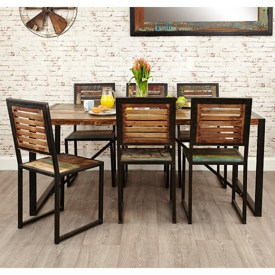 London Urban Chic Wooden Dining Chair In A Pair_3