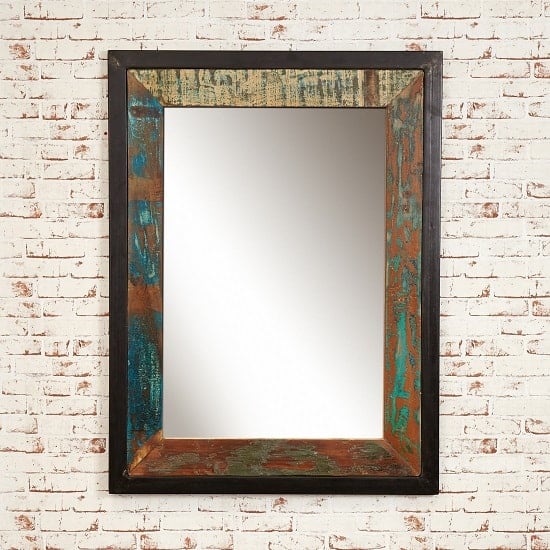 London Urban Chic Wooden Rectangular Large Wall Mirror | Furniture in ...