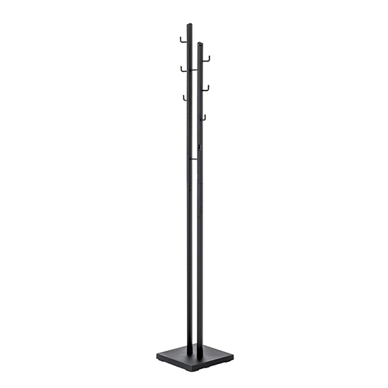 Longview Metal 8 Hooks Coat Stand In Black
