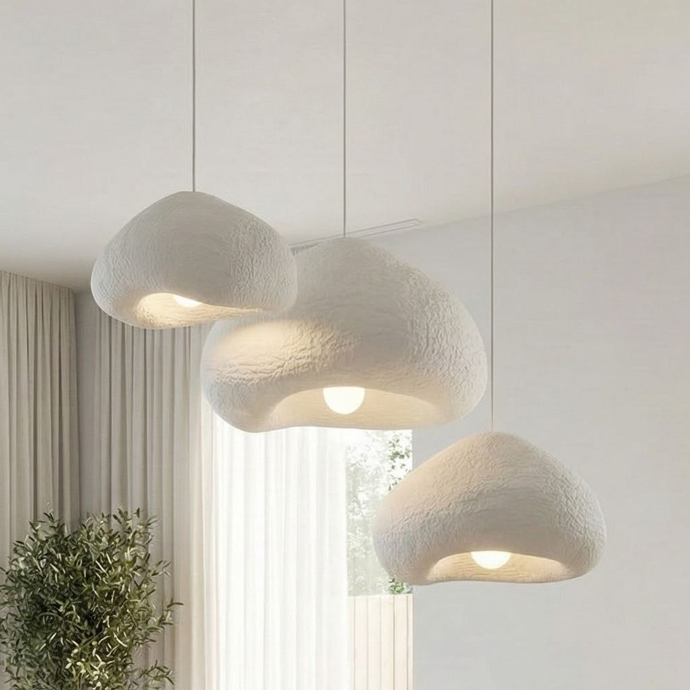 Lora 3 Light Metal Ceiling Pendant Light in White