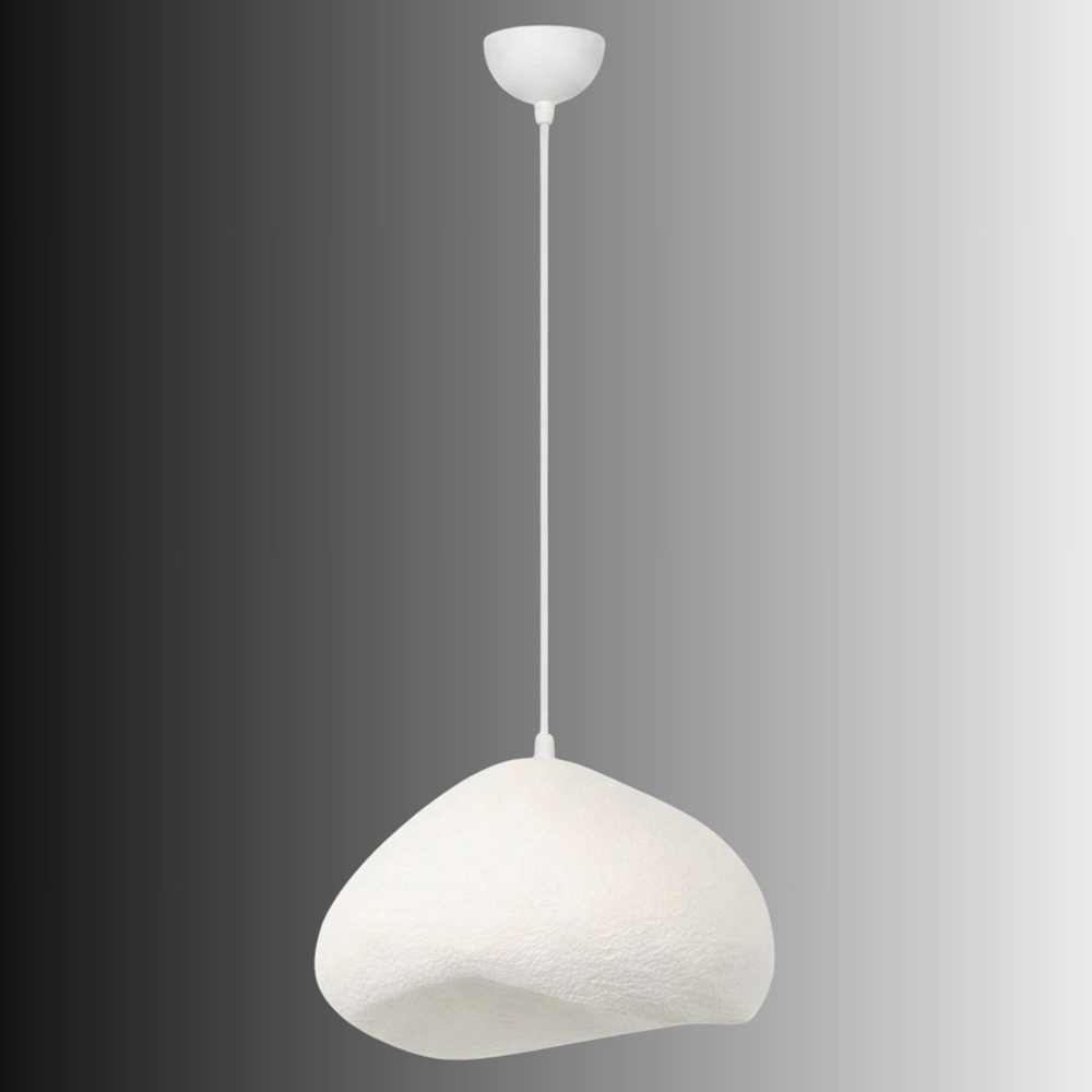 Lora Large Metal Ceiling Pendant Light in White