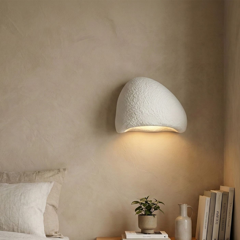 Lora Large Metal Wall Light in White
