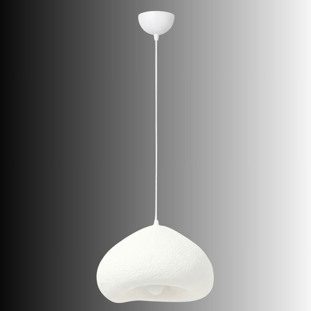 Lora Medium Metal Ceiling Pendant Light in White