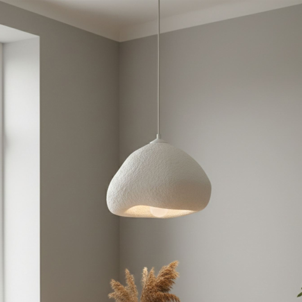 Lora Small Metal Ceiling Pendant Light in White