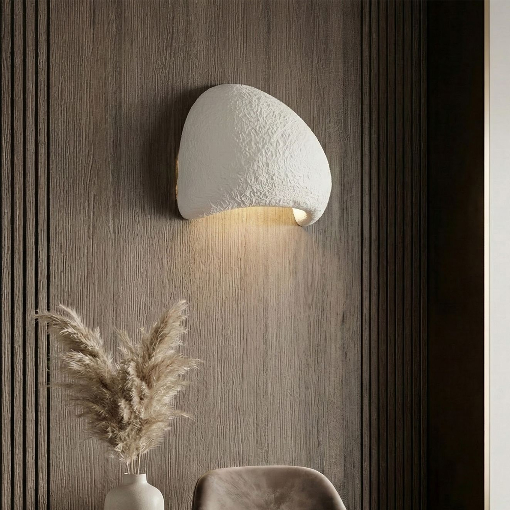 Lora Small Metal Wall Light in White
