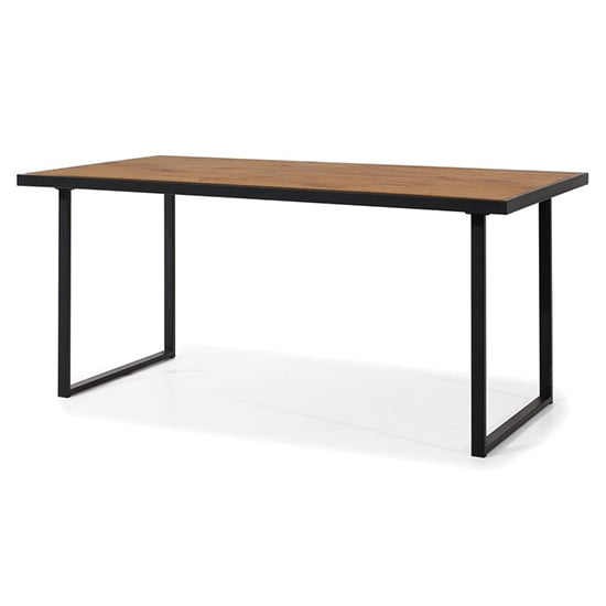 Product photograph of Lorain Wooden Dining Table Rectangular Large In Lancelot Oak from Furniture in Fashion
