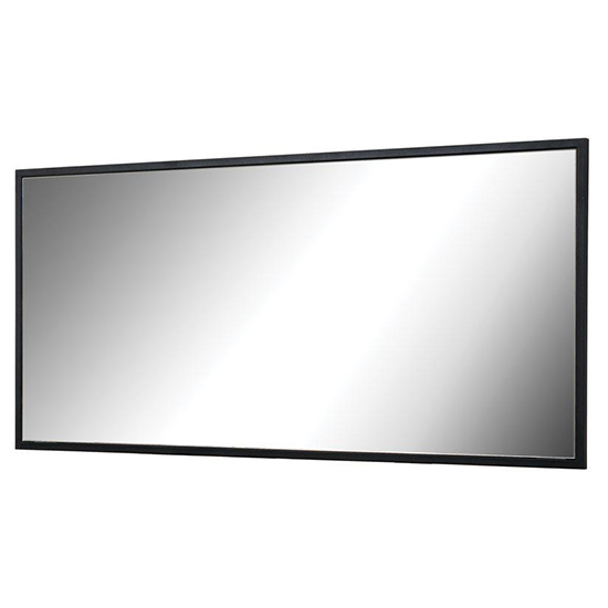 Lorain Wall Mirror Large With Black Wooden Frame