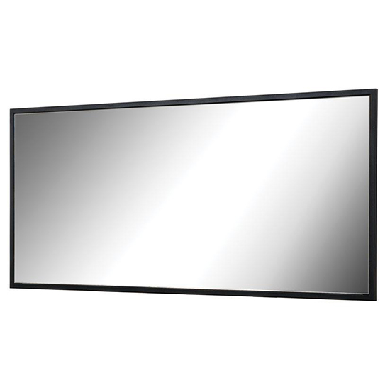 Lorain Wall Mirror Large With Black Wooden Frame | Furniture in Fashion