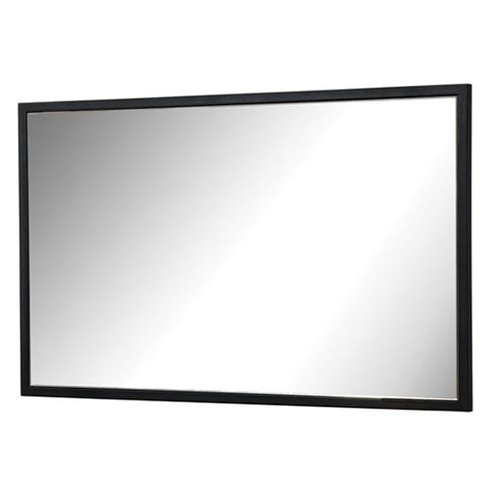 Product photograph of Lorain Wall Mirror Small With Black Wooden Frame from Furniture in Fashion