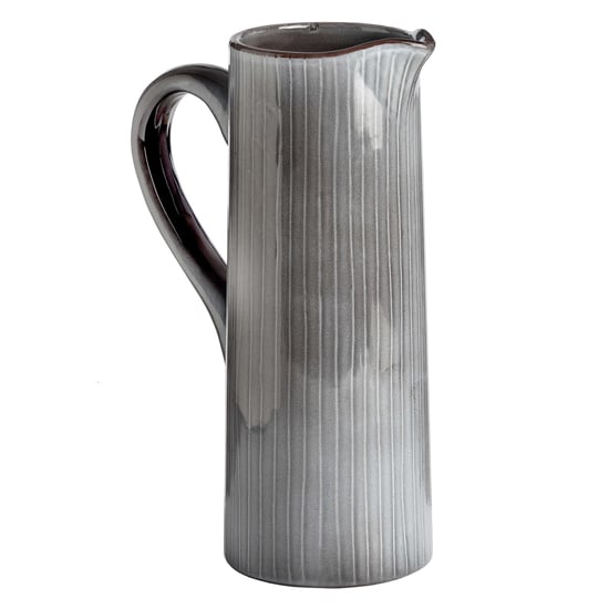 Lorania Ceramic Display Decorative Jug In Grey