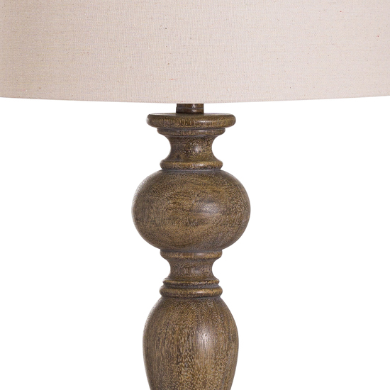 Lorca Wooden Table Lamp In Brown With Natural Shade_2