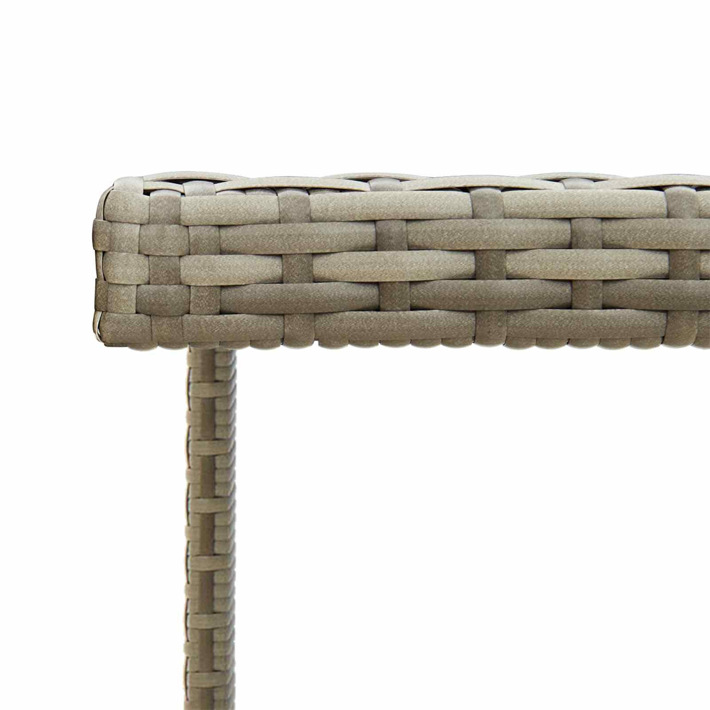 Lorento Garden Wood Grain Dining Table in Grey