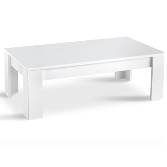 Lorenz Coffee Table Rectangular In White High Gloss
