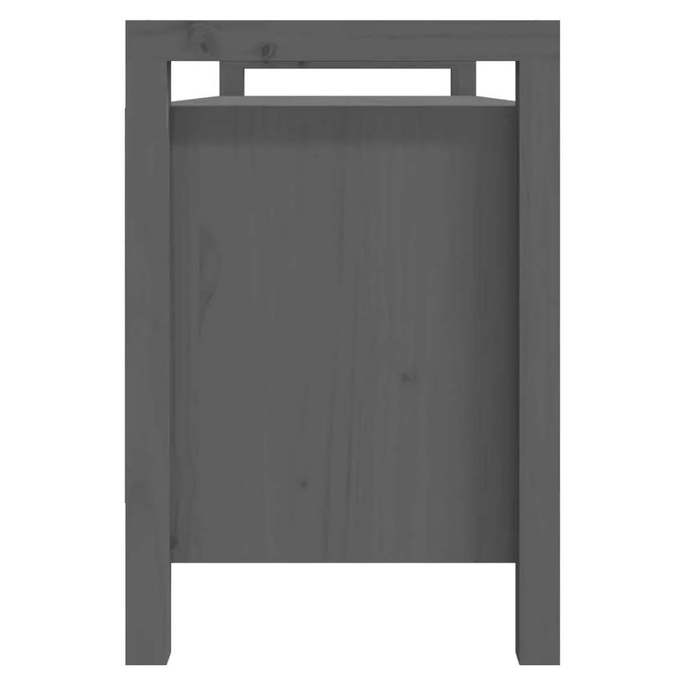 Lorman Wooden Shoe Storage Bench With 6 Shelves In Grey