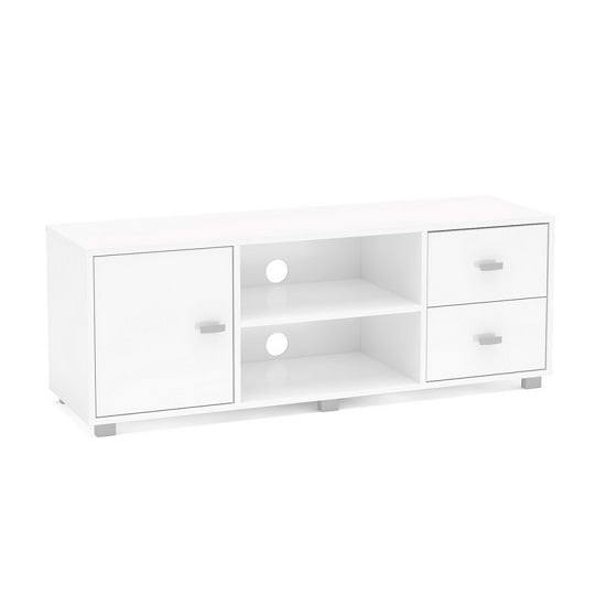 Lorusso Wooden TV Stand In White High Gloss With 1 Door_3