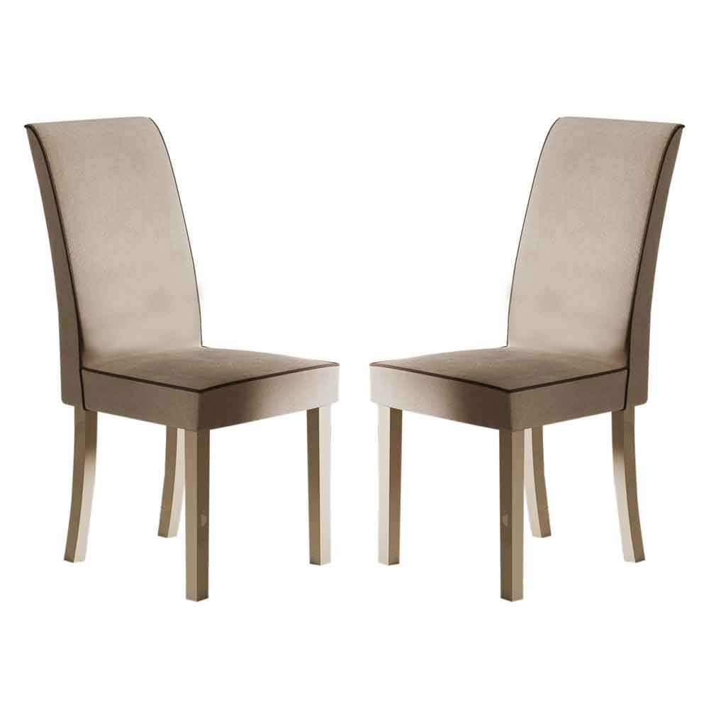 losea brown fabric dining chairs in pair-image-132699