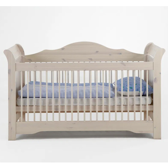 Lotta Wooden Baby Cot Bed In White Wash FiF