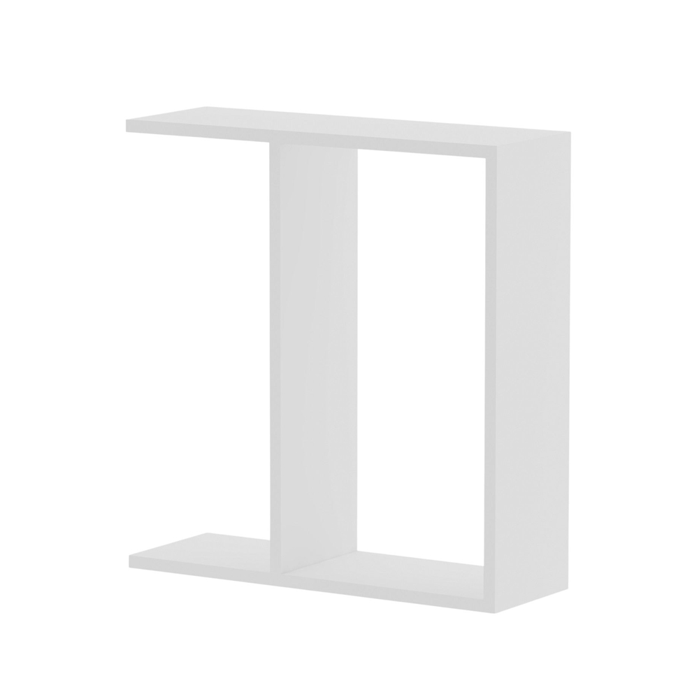 Lotus Wooden Side Table in White
