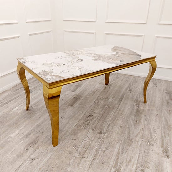 Product photograph of Laval Large Sintered Stone Top Dining Table In Pandora from Furniture in Fashion