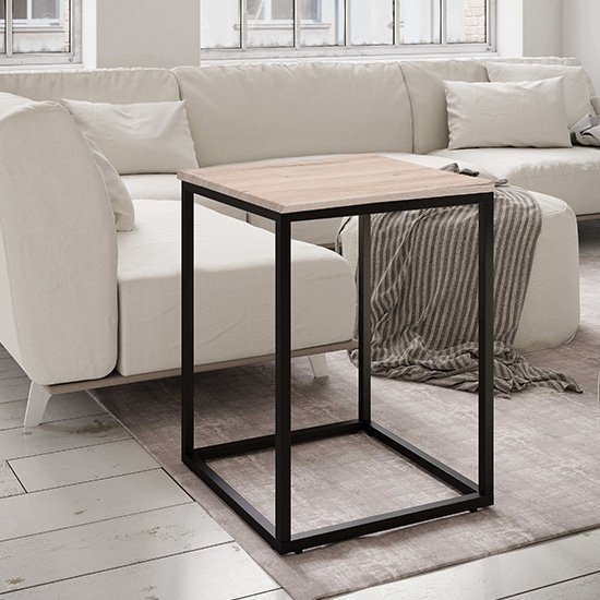Louis Wooden Side Table In Ashwood Paper Veneer Furniture in Fashion
