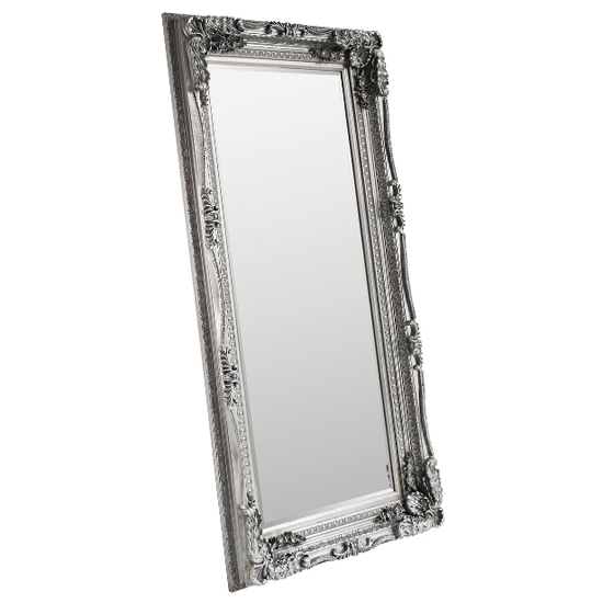 Louisa Rectangular Leaner Mirror In Silver Frame_2