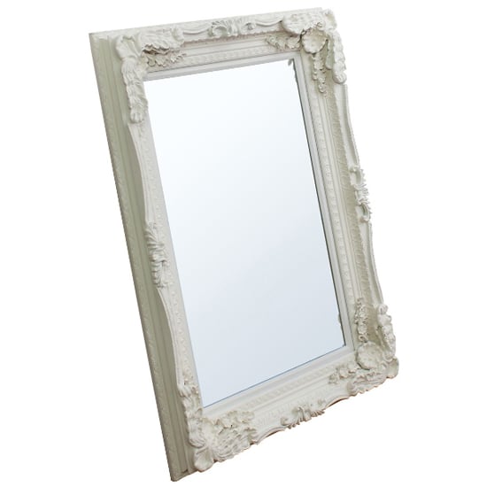 Louisa Rectangular Wall Mirror In Cream Frame_2