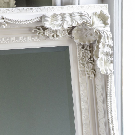 Louisa Rectangular Wall Mirror In Cream Frame_3