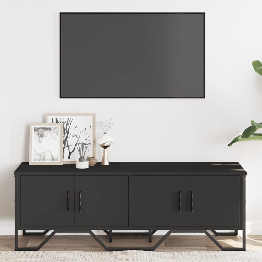 Read more about Louisa wooden tv stand with 4 doors in black