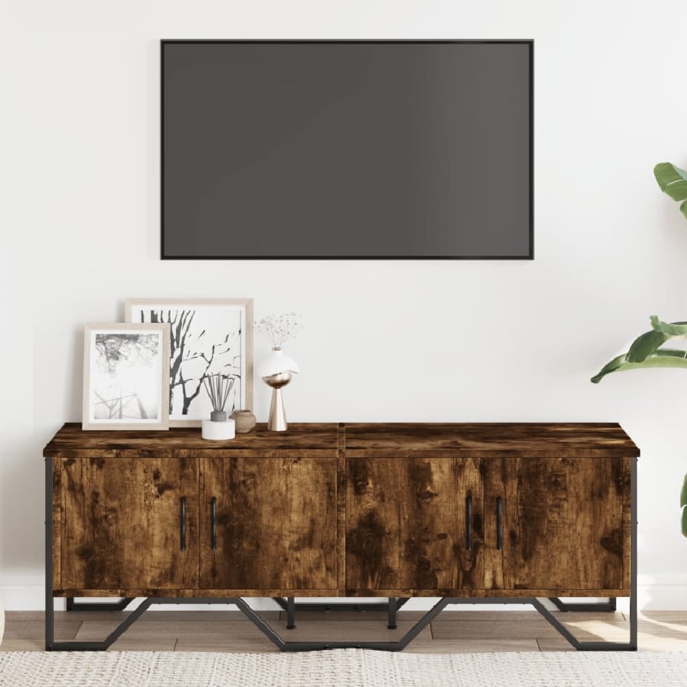 Read more about Louisa wooden tv stand with 4 doors in smoked oak