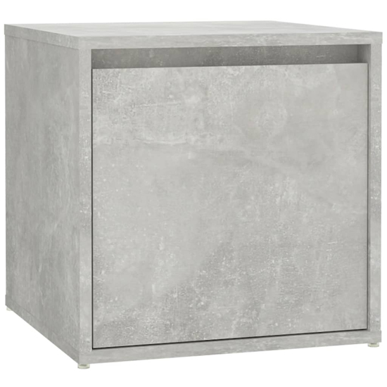 Louise Wooden Hallway Furniture Set In Concrete Effect