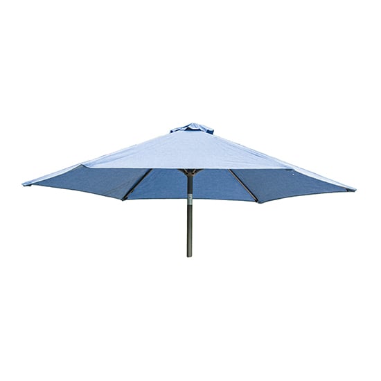 Photo of Loxe tilt and crank olefin 2500mm fabric parasol in blue