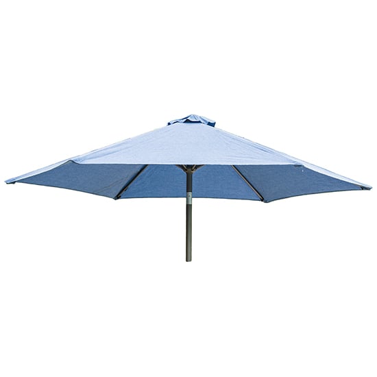 Product photograph of Loxe Tilt And Crank Olefin 3000mm Fabric Parasol In Blue from Furniture in Fashion