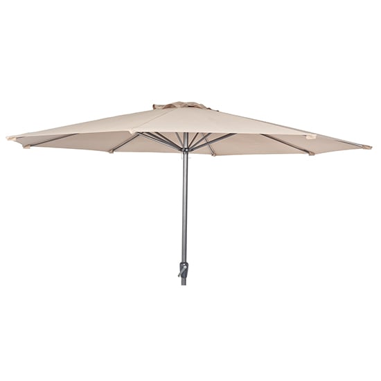 Photo of Loxe tilt and crank olefin 3000mm fabric parasol in ecru