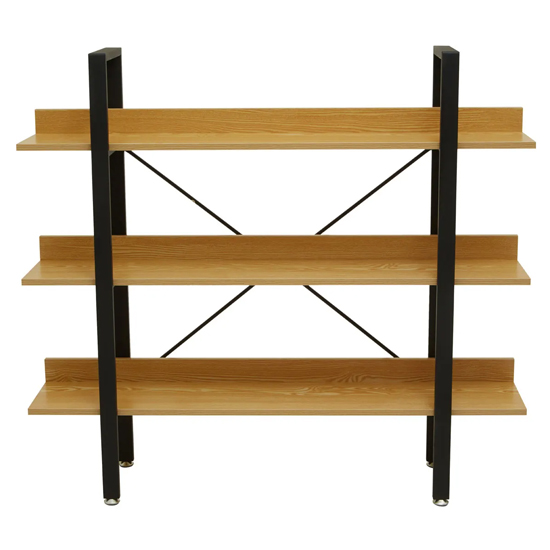 Loxton Wooden 3 Tier Shelving Unit In Light Yellow