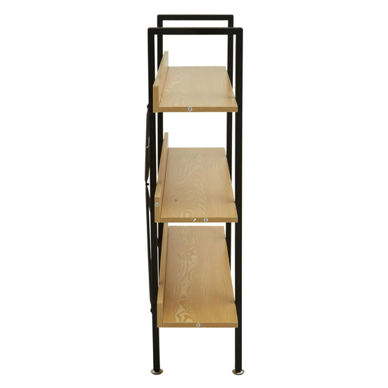 Loxton Wooden 3 Tier Shelving Unit In Light Yellow
